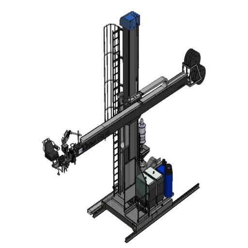 What are the main features of boom welding machines?